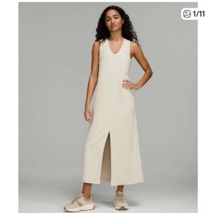 Lululemon Athletica Green Midi Dress